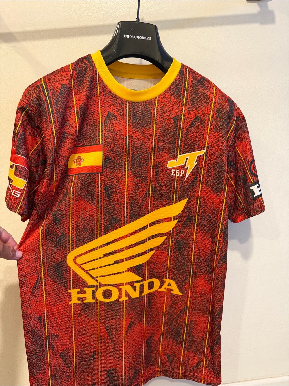 Honda Red & Yellow Graphic Men’s Jersey Shirt